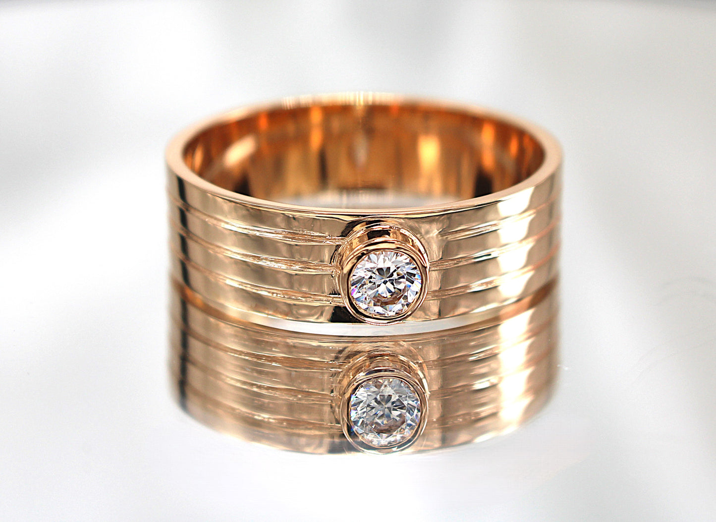 Bague Kev saphir blanc