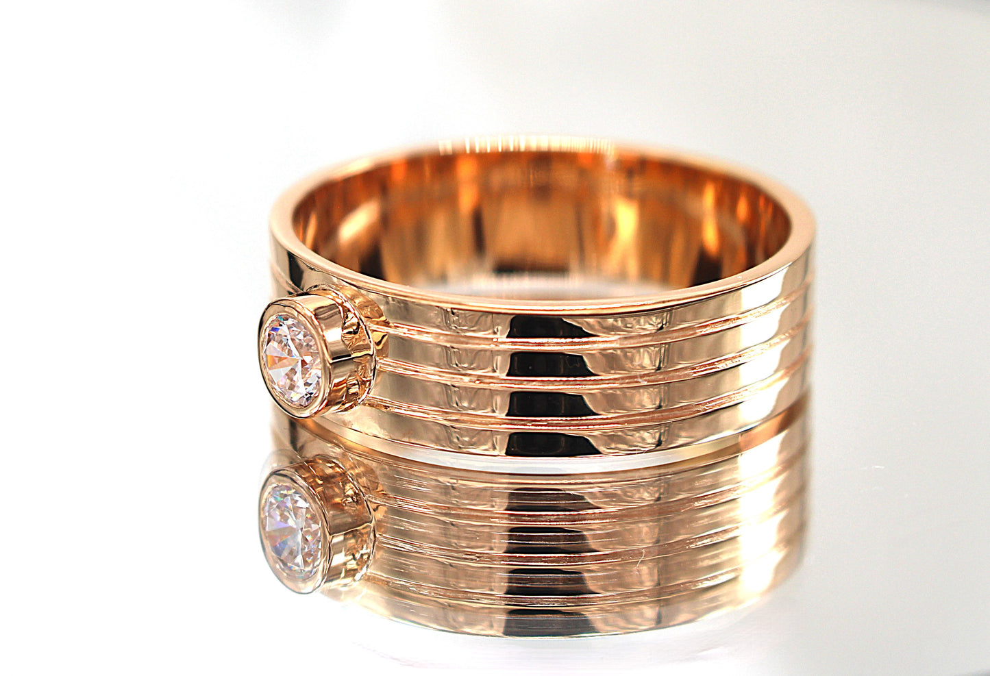 Bague Kev saphir blanc
