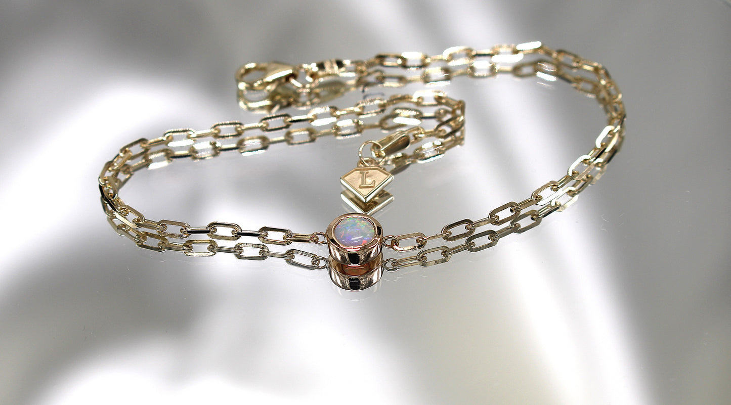 Bracelet charme Opale