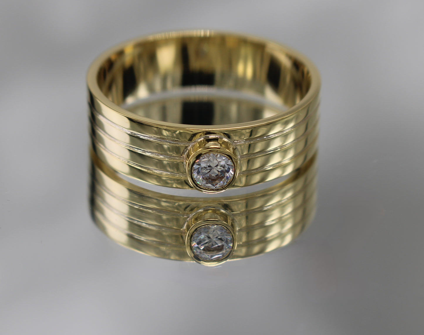 Bague Kev saphir blanc