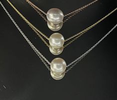 Collier Margarita perle de culture sur chaine en or bijoux intemporels chic minimaliste | Bijouterie Laurence Joaillerie