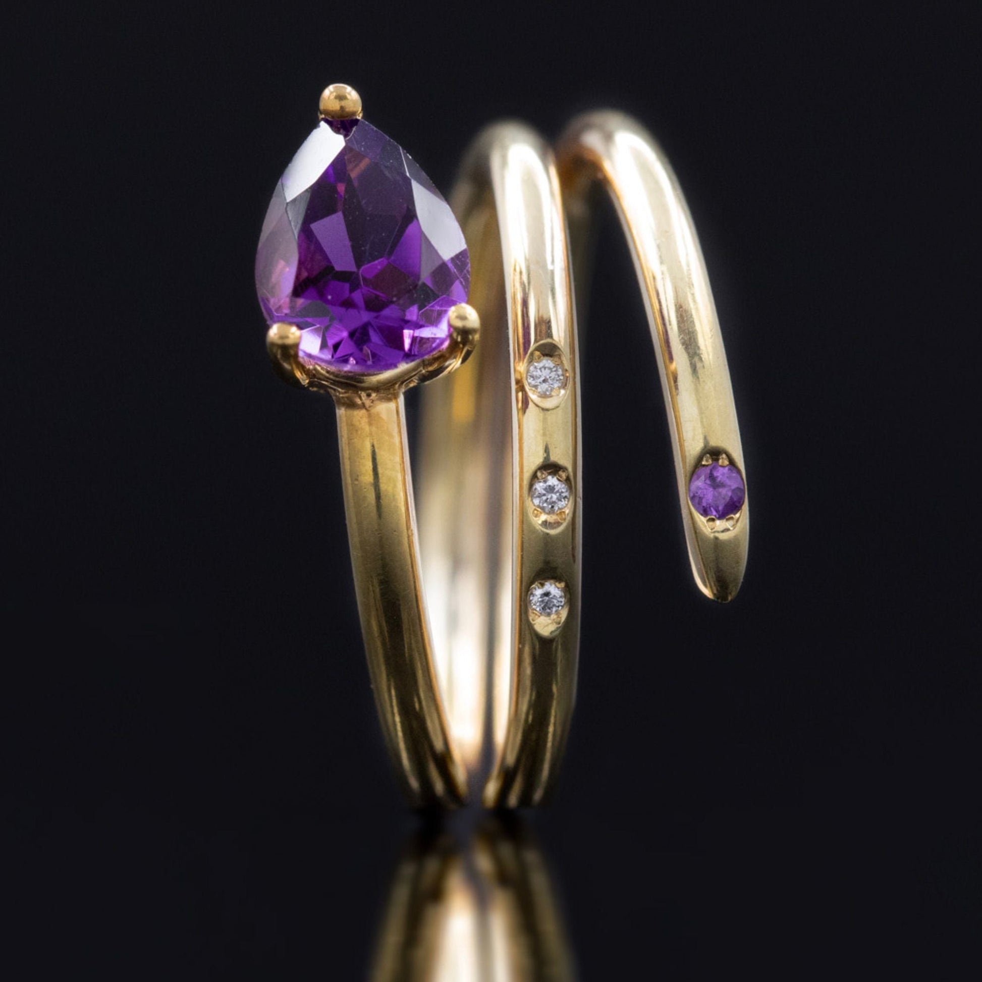 Bague Goutte Pourpre | Bijouterie Laurence Joaillerie