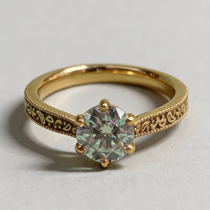 Bague Cachemire - Diamant de laboratoire