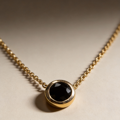 Collier Chloé saphir noir