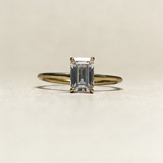 Bague Charlotte -Centre Diamant de laboratoire, halo diamants naturel