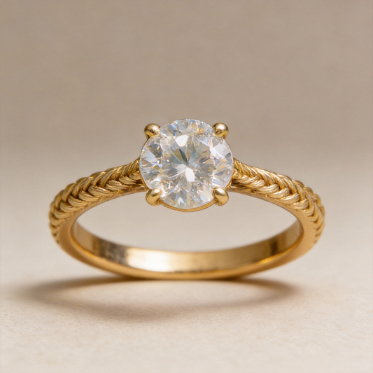 Bague Zoé -Saphir blanc