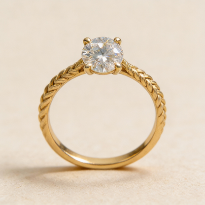 Bague Zoé -Saphir blanc