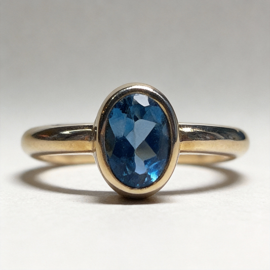Bague Carolina saphir bleu