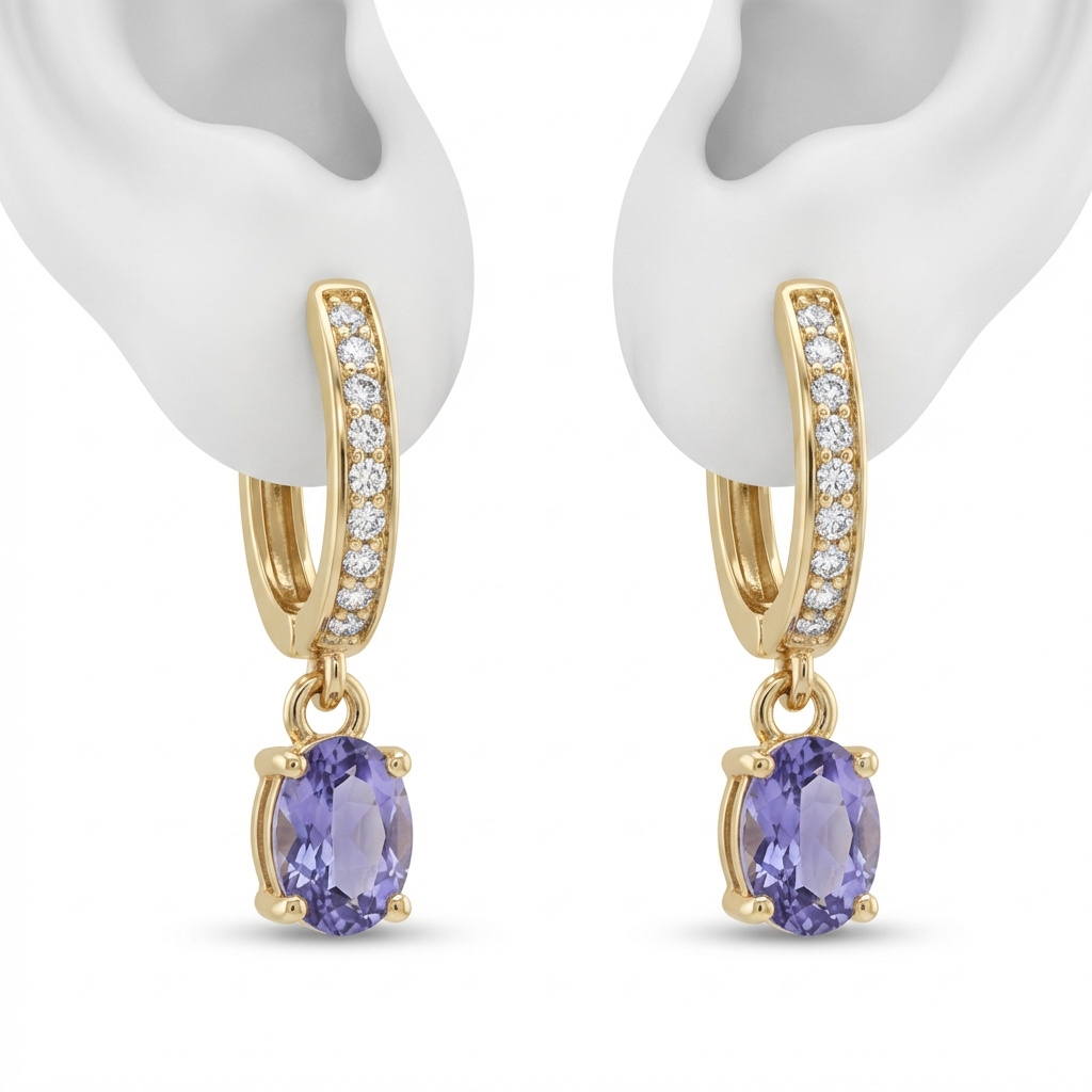 Boucles d'oreilles Lilas