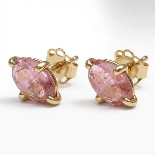 Boucles d'oreilles Charlie Grenat