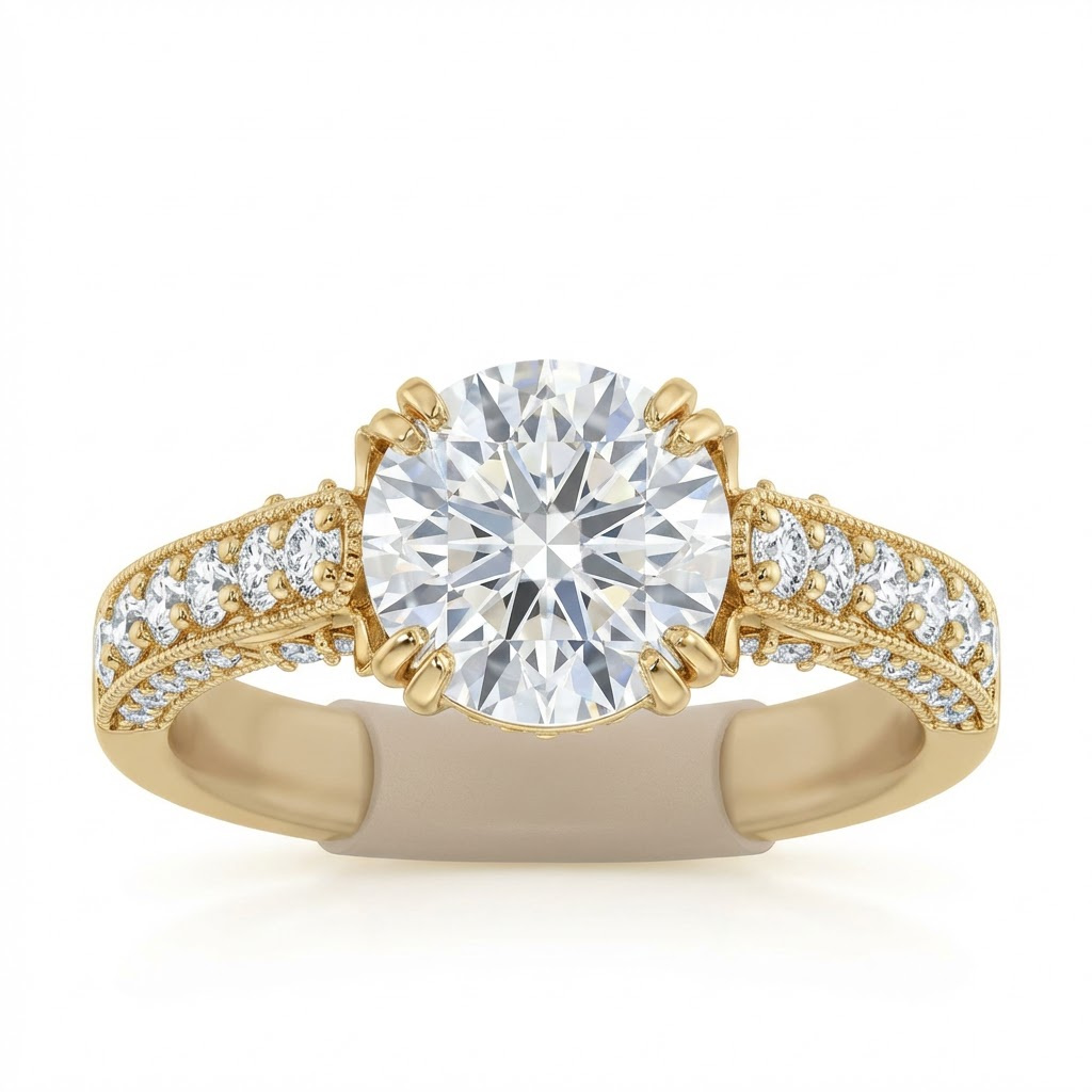 Bague Sissi saphir blanc