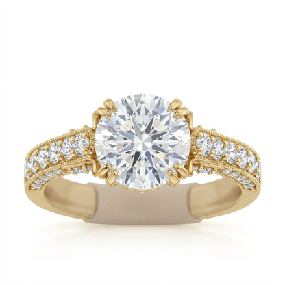 Bague Sissi saphir blanc