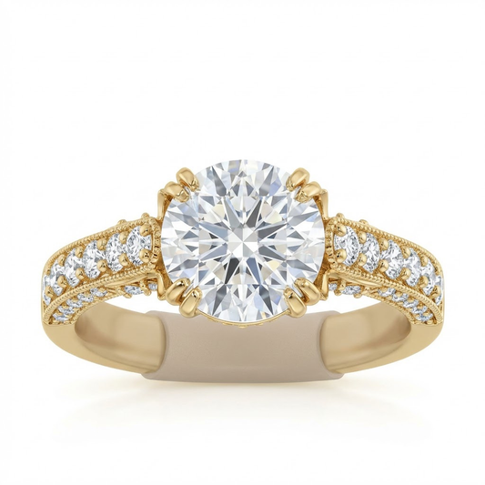Bague Sissi saphir blanc