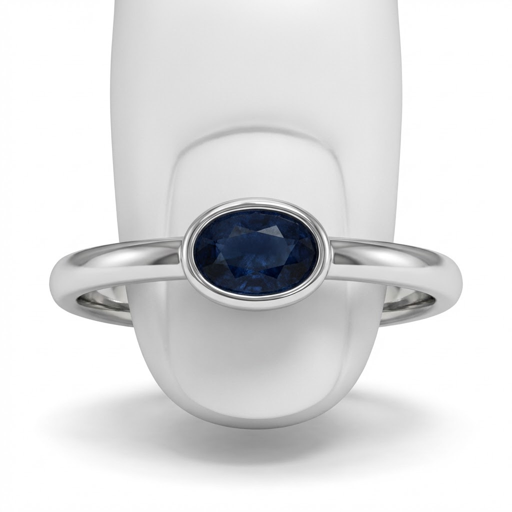 Bague Carole saphir noir