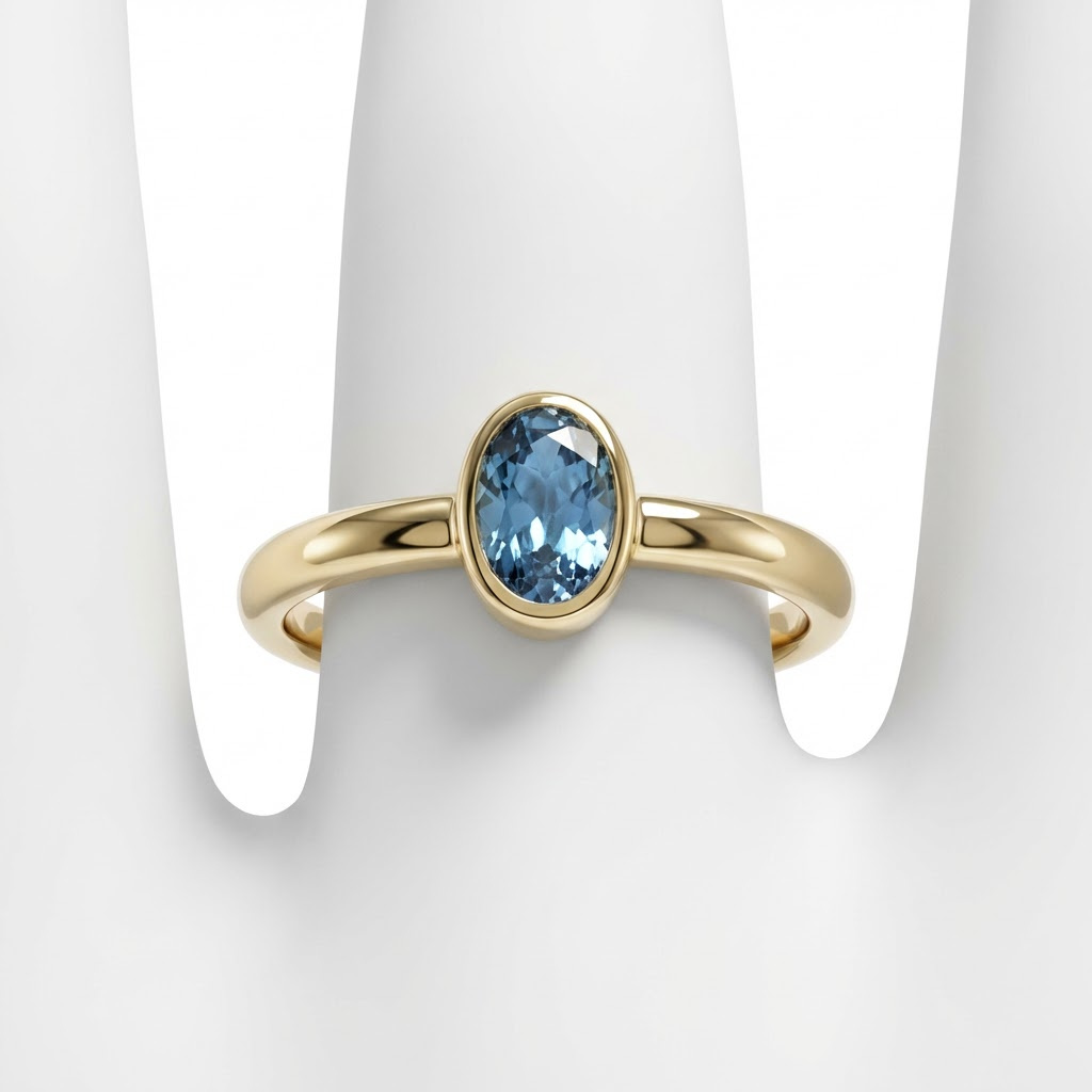 Bague Carolina saphir bleu