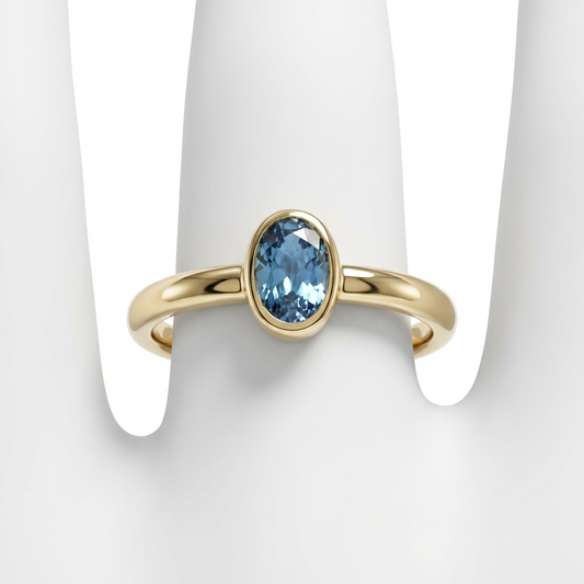 Bague Carolina saphir bleu