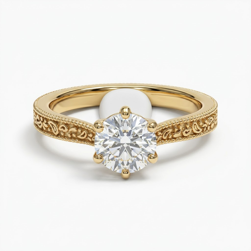 Bague Cachemire - Diamant de laboratoire