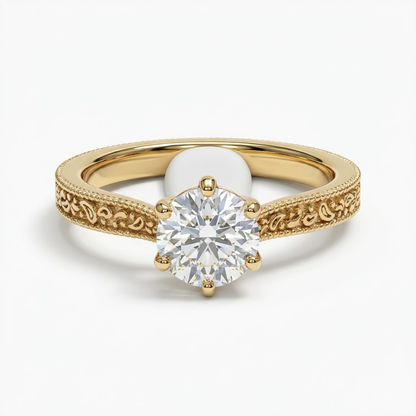 Bague Cachemire - Diamant de laboratoire