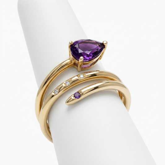 Bague Goutte Pourpre