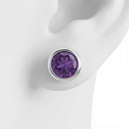 Boucles d'oreilles Divine -Argent Améthyste, Topaze