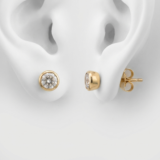 Boucles d'oreilles Divine - Or- Diamant de laboratoire