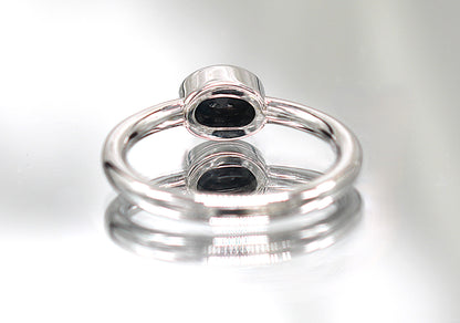 Bague Carole saphir noir | Bijouterie Laurence Joaillerie