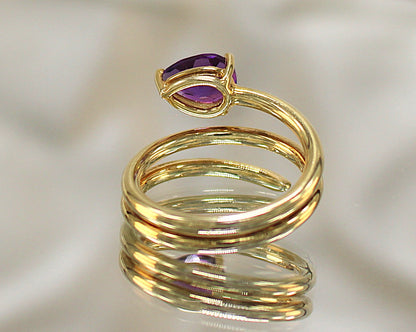 Bague Goutte Pourpre | Bijouterie Laurence Joaillerie